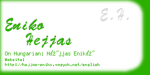 eniko hejjas business card